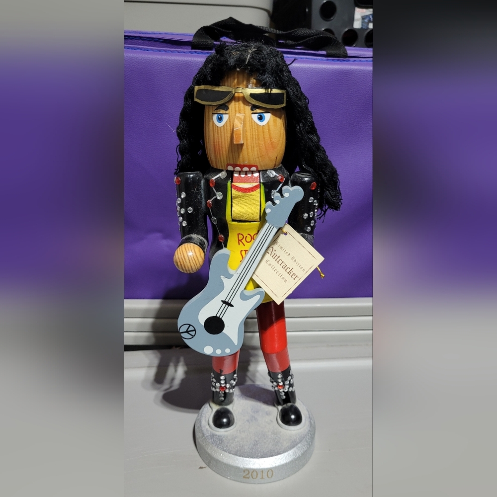 Rockstar Nutcracker with Guitar